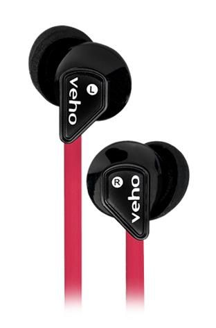 VEHO 360Z1 NOISE ISOLATING IN-EAR HEADPHONES FLAT CORD ORANGE VEP-003-360Z1GB 
