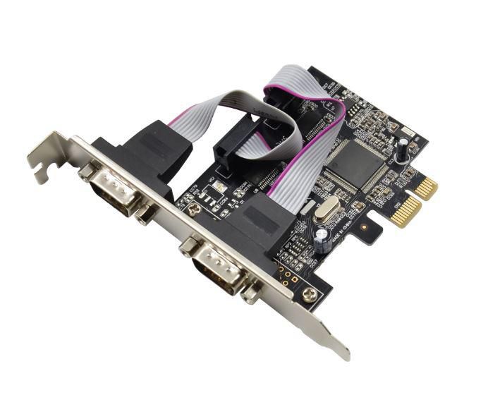 Mc Pcie Mcs2s Microconnect Pci Express Asix Ax 2s Db9 Serial Rs232 Port Eet