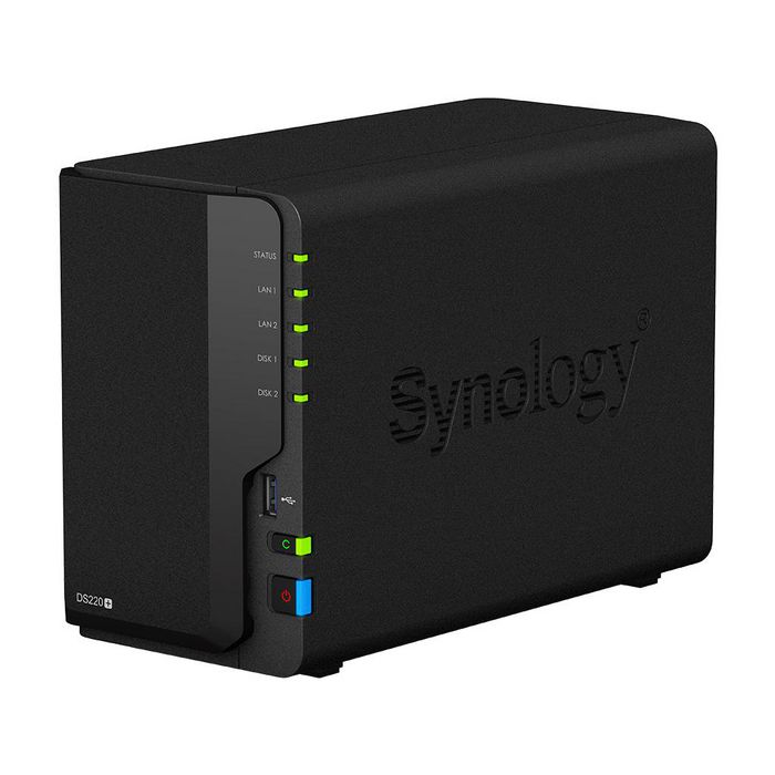 DS220+, Synology Intel Celeron J4025, 2GB DDR4 nonECC, 2.5"/3.5" HDD SSD, 1.30 kg, 60 W EET