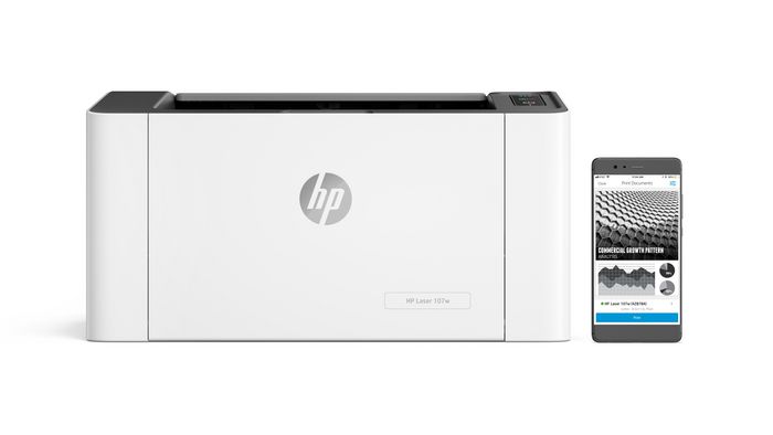HP Laser 107w, Laser, 1200 x 1200dpi, 21ppm, A4, 400MHz, 64MB, USB, WiFi,  4ZB78A#B19 - EET