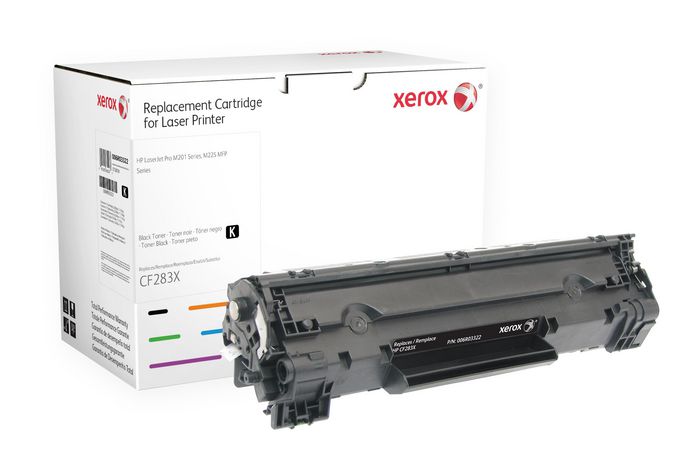 Xerox Black toner cartridge. Equivalent to HP CF283X. Compatible with HP  LaserJet M127, LaserJet M201, LaserJet M225, 006R03322 - EET