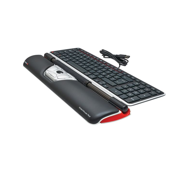 ergonomic keyboard with built in rollermouse