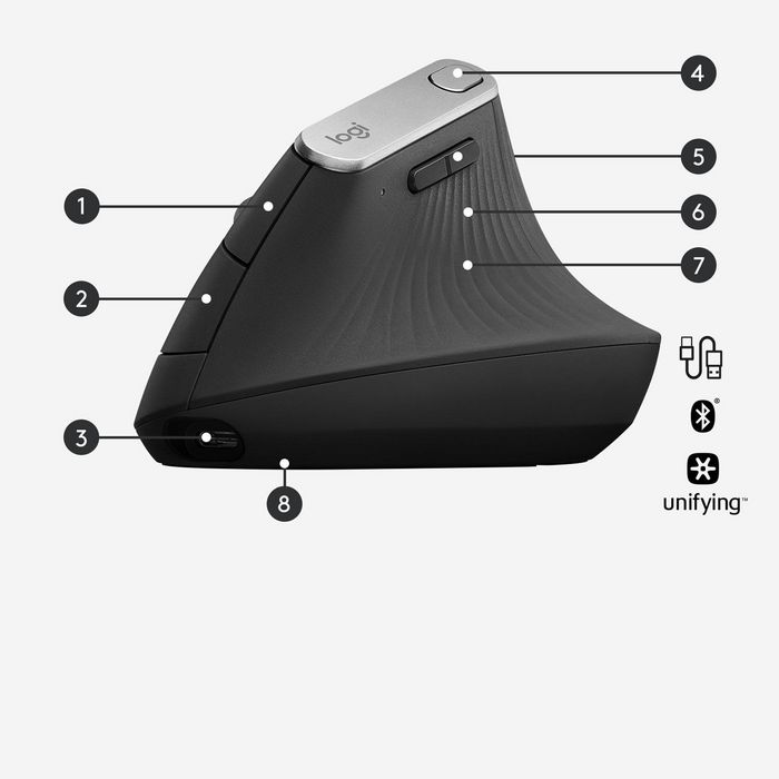 logitech mx vertical battery