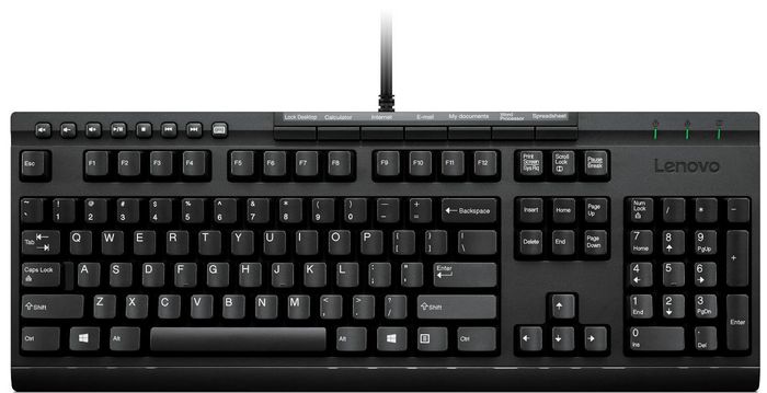 Lenovo Enhanced Performance USB Keyboard Gen II, Russian/Cyrillic ...