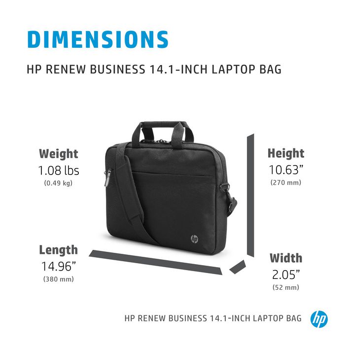 HP Renew Business 14.1inch Laptop Bag, W126823098 EET