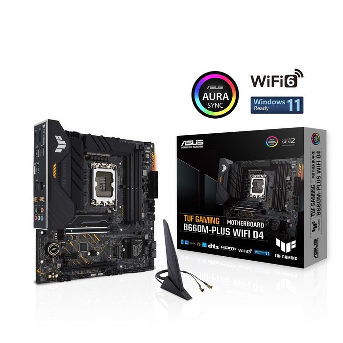 Asus LGA 1700, Intel B660 Chipset, 4 x DDR4-SDRAM up to 128GB, LAN ...