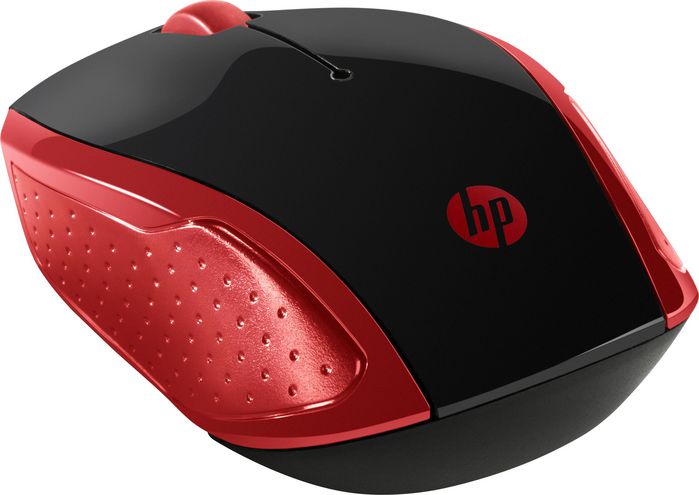 red hp wireless mouse