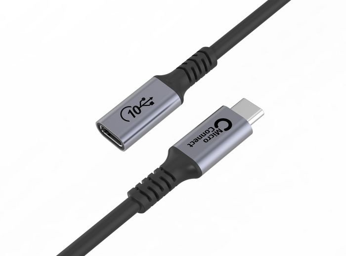 MicroConnect USBC extension cable 2m, 100W, 10Gbps, USB 3.2 Gen 2x2