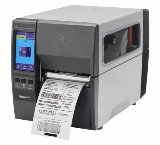Zebra TT Printer ZT231 4",203dpi, Thermal Transfer,Tear,EU/UK Cords