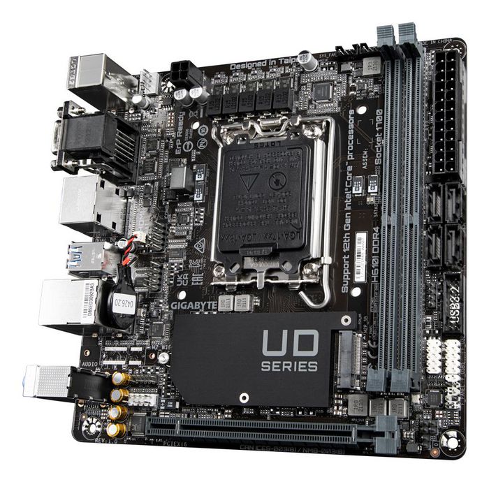 Gigabyte H610I DDR4 motherboard Intel H610 Express LGA 1700 mini ITX