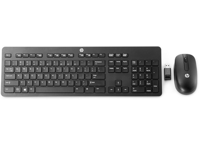 HP Wireless keyboard, mouse, and dongle kit (Jack Black color