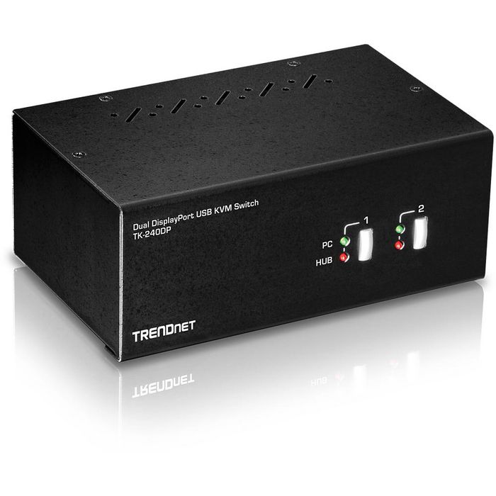 Dual Monitor DisplayPort KVM Switch 