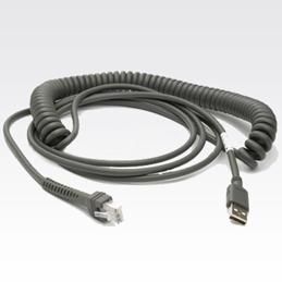 CBA-U12-C09ZAR 9FT Coiled USB Cable for Motorola Symbol DS6707 DS6878 DS9808 