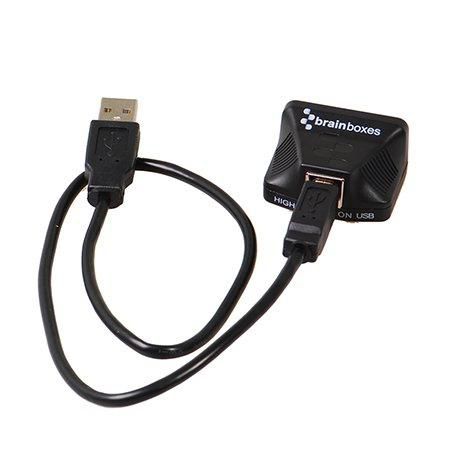 US-320, Brainboxes Ultra 1 Port RS422/485 USB to Serial Adapter, Black ...