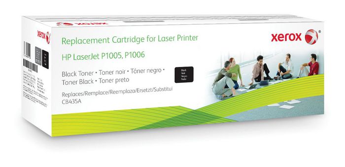 Xerox Black toner cartridge. Equivalent to HP CB435A. Compatible with HP  LaserJet P1002/P1003/P1004/P1005/P1006/P1009, 003R99777 - EET