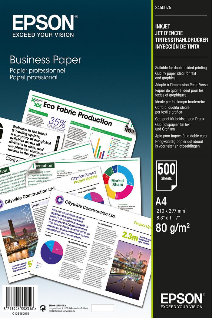 Epson Business Paper 500 Sheets C13s Eet