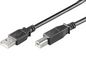 Digitus USB connection cable, type A - B M/M, 1.8m, USB 2.0 suitable, bl
