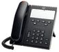 Cisco IP Phone 6911, IEEE Ethernet 802.3af, Class 1, 48 VDC, Slimline Handset, Charcoal
