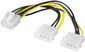 MicroConnect Internal Power supply cable, 2x 5,25 plug - PCI expres 8pin