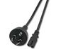 MicroConnect Power Cord Notebook 1.8m, Black