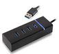 MicroConnect USB3.0, 4 x USB Type A, 5Gbps, Black
