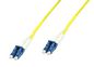 MicroConnect Optical Fibre Cable, LC-LC, Singlemode, Duplex, OS2 (Yellow) 2m