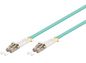 MicroConnect Optical Fibre Cable, LC-LC, Multimode, Duplex, OM3 (Aqua Blue) 3m