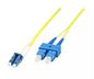 MicroConnect Optical Fibre Cable, LC-SC, Singlemode, Duplex, OS2 (Yellow), 10m
