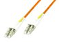 MicroConnect Optical Fibre Cable, LC-LC, Multimode, Duplex, OM1 (Orange) 10m