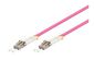 MicroConnect Optical Fibre Cable, LC-LC, Multimode, Duplex, OM4 (Erica Violet) 1.5m