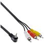MicroConnect Audio/Video Cable 3.5mm 4 Pin male to 3x RCA for Digital Camcorder 1.5m