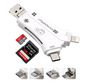 CoreParts Universal USB Adapter Lightning/Micro USB/Type-C Support upto 128 GB SD Card