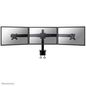 Neomounts by Newstar Newstar Tilt/Turn/Rotate Triple Desk Mount (clamp) for three 10-27" Monitor Screens, Height Adjustable - Black