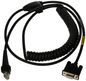 Honeywell INDUSTRIAL CABLE, RS-232 (5V SIGNALS), BLK, DB9 FEMALE, 3M, COILED, 5V EXT. PWR with OPT. FOR HOST PWR ON PIN 9