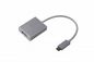 LMP USB-C to DisplayPort adapter, USB-C 3.1 to DisplayPort, aluminum housing, silver
