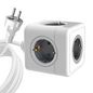 MicroConnect 5 way Schuko power cube with 1,5m cable, White