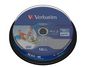Verbatim BD-R SL Datalife 25GB 6x Wide Inkjet Printable 10 Pack Spindle