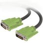 HP DVI to DVI cable with lime green connectors