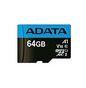 ADATA 64GB, SD 5.1, UHS-I, Class 10, 85/25 MB/s R/W, 15 x 11 x 1mm, 0.25g (+ Adapter)